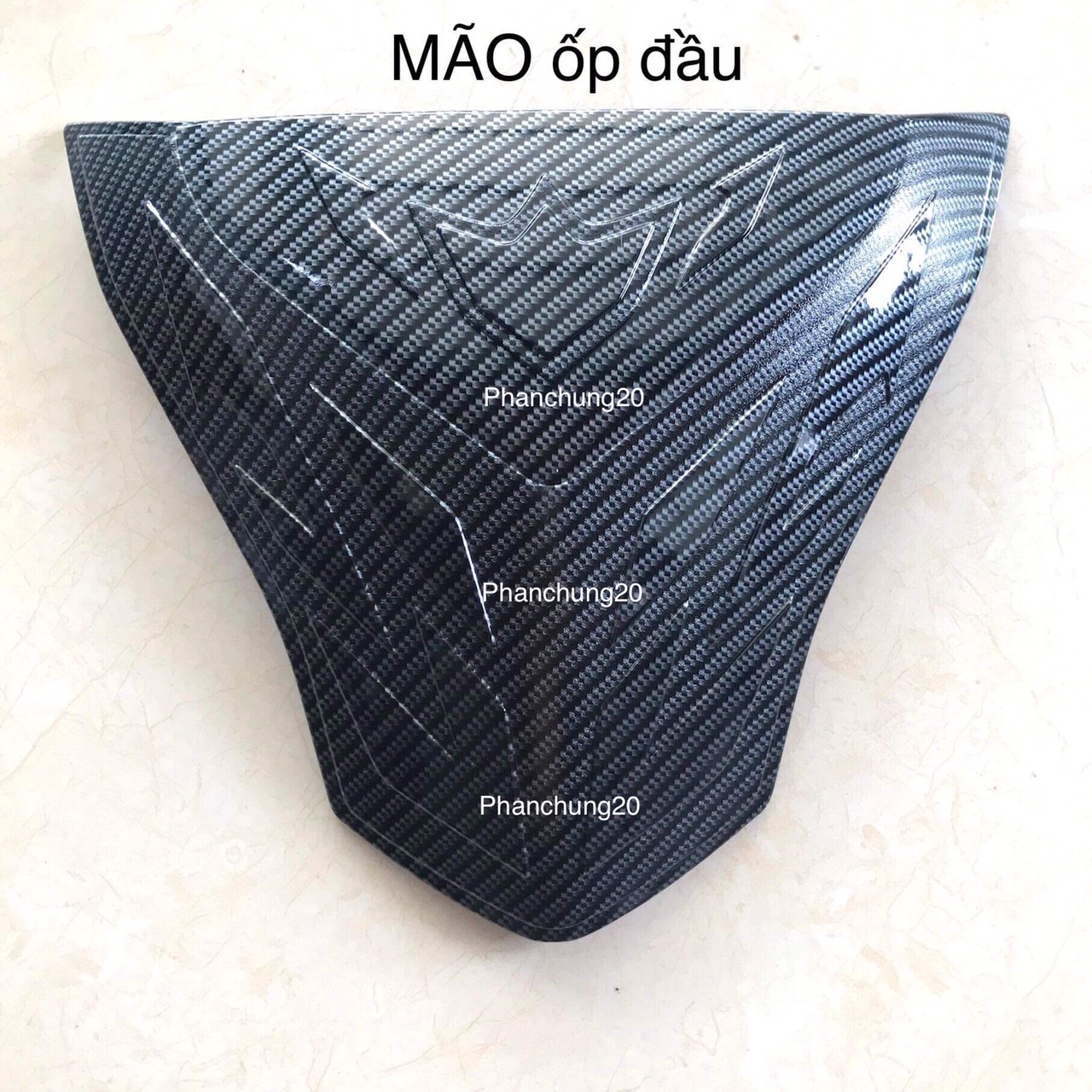 BỘ ỐP MÃO TRÊN + MẶT NẠ DƯỚI DÙNG CHO ĐỜI XE FREEGO / FREEGO S CACBON