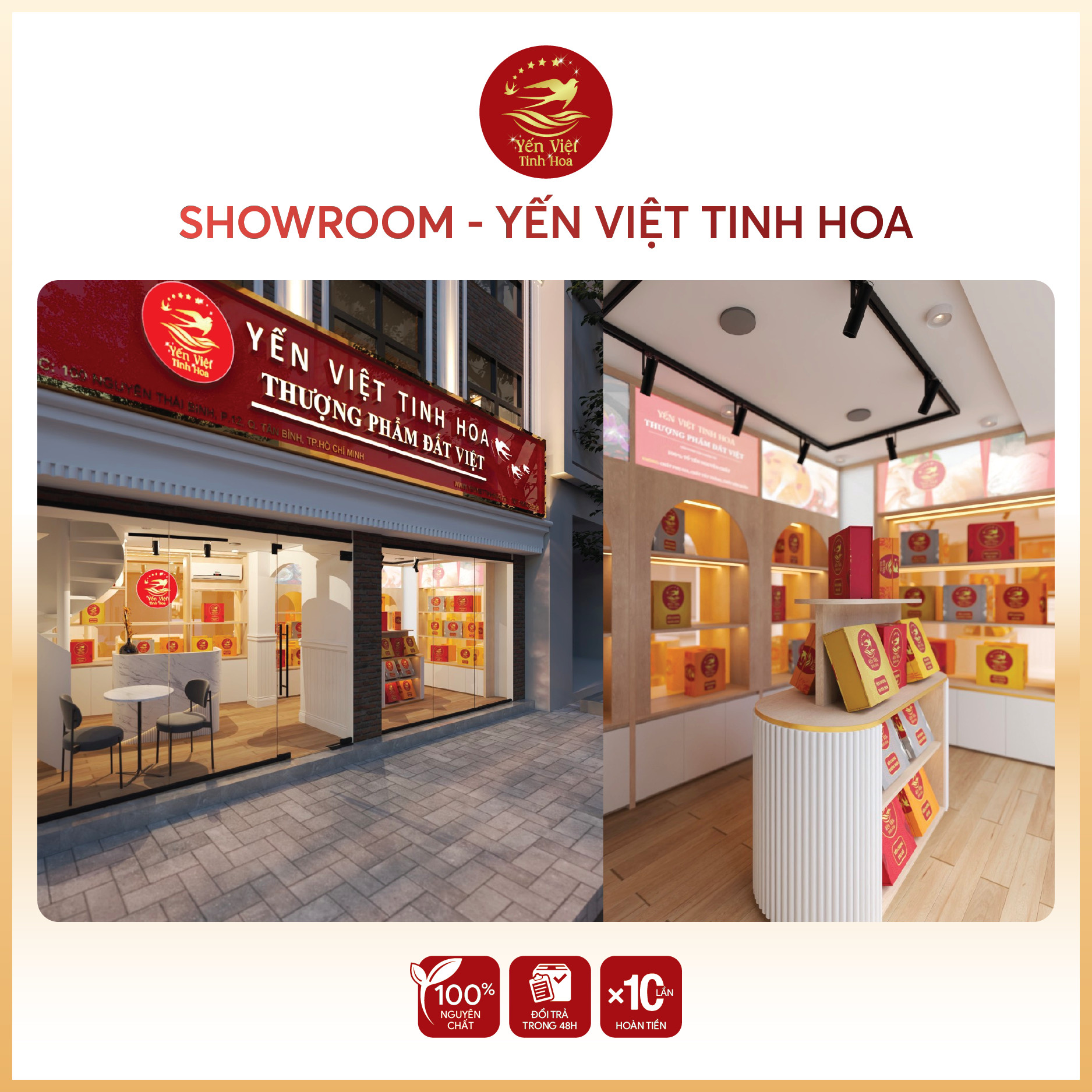 Tổ yến Tinh chế thượng hạng 50 gram Yến Việt Tinh Hoa - Hàng chính hãng