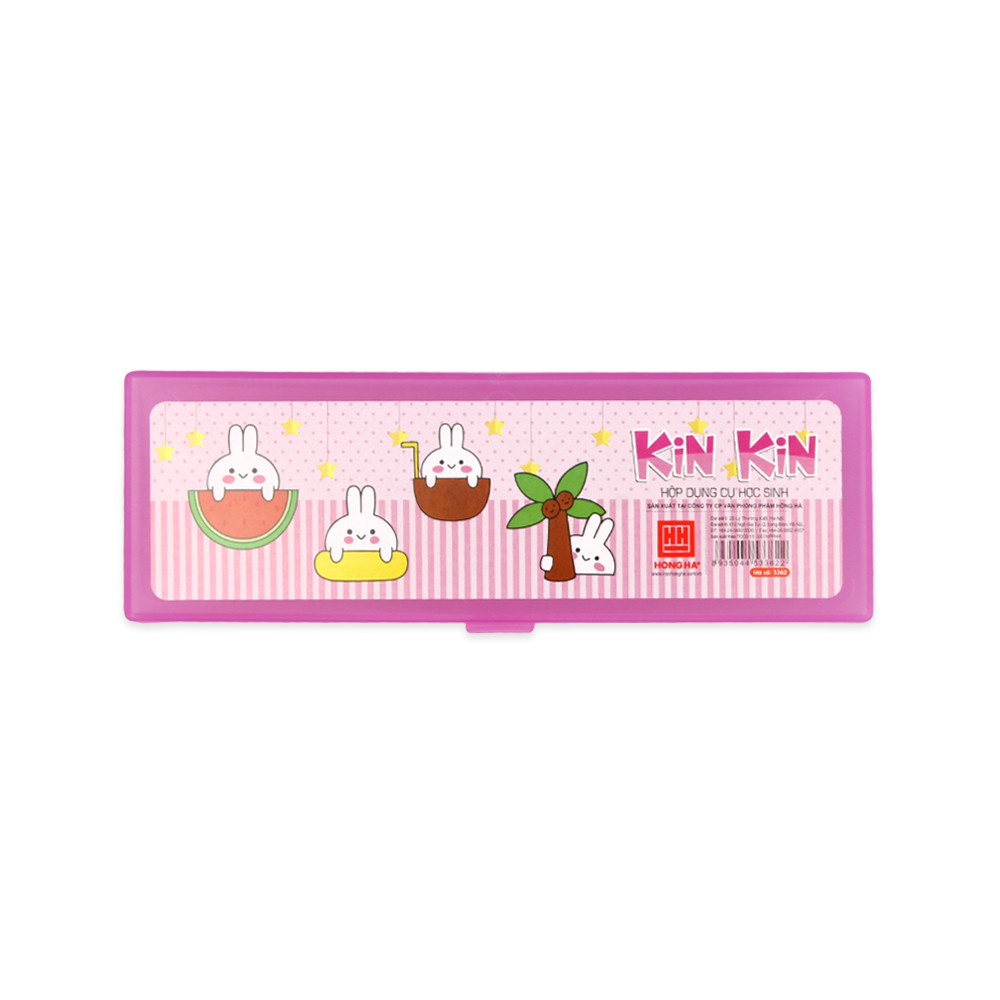 Hộp Bút Nhựa HH Kin Kin (3362) Dùng Để Đựng Nhiều Loại Đồ Dùng Học Tập Như Bút Máy - Bút Chì - Thước Kẻ Nhựa - An Toàn Với Sức Khỏe - Có Độ Bền Cao