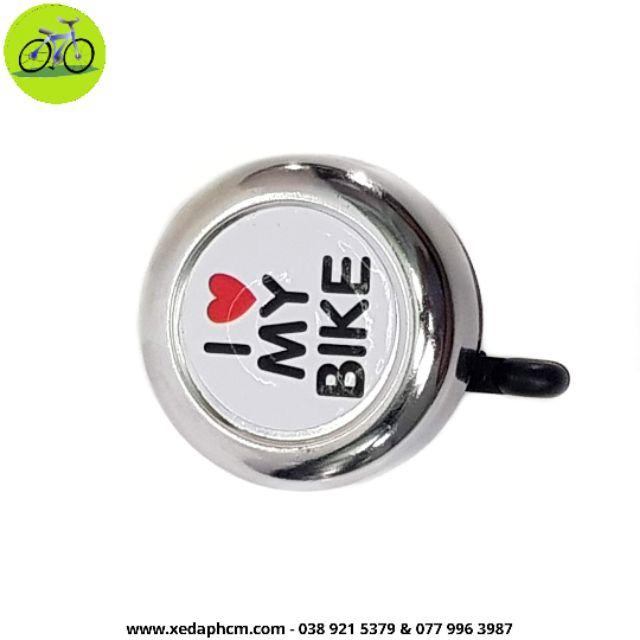 Chuông xe đạp I love BIKE tiếng lớn vang