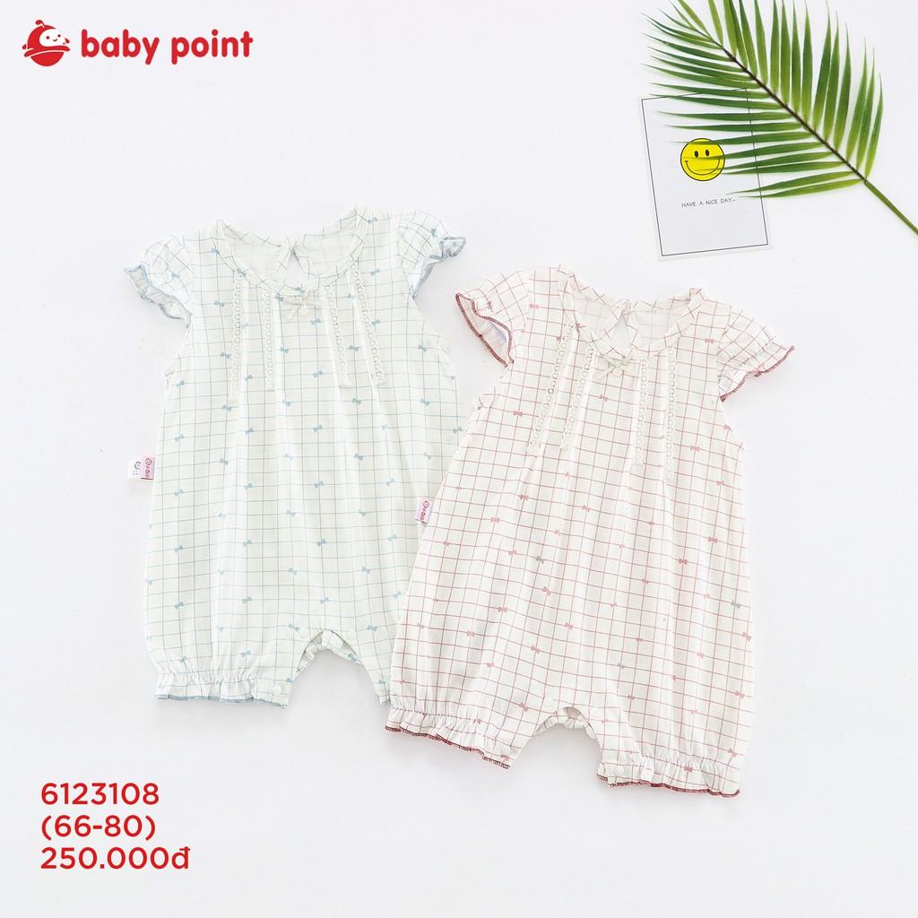 BodySuit Mát Mẻ Cho Bé Gái Họa Tiết Sọc Caro