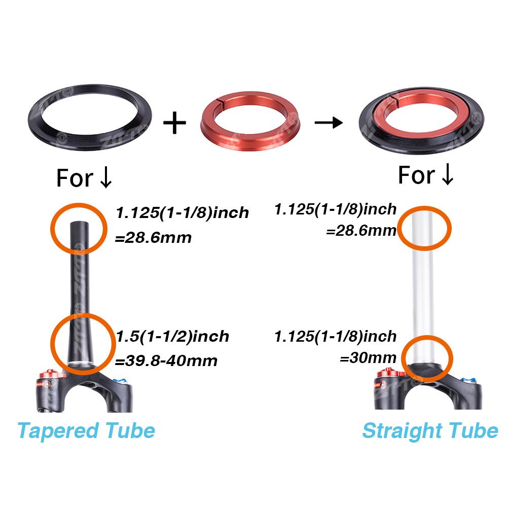 Bộ chén cổ, ổ bi xe đạp ZTTO CNC ZS44 / ZS56 bằng hợp kim nhôm cao cấp