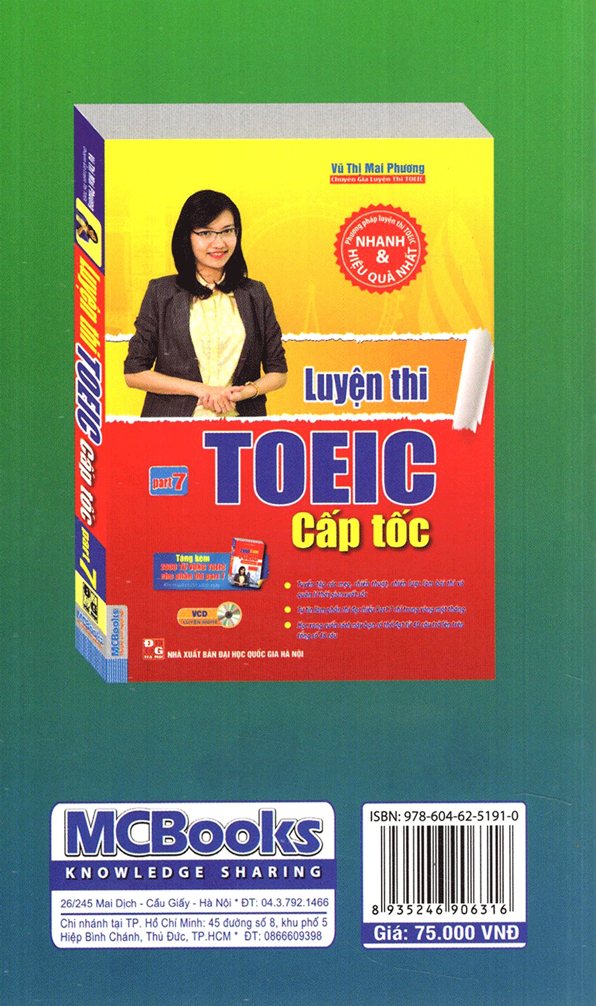 2000 Từ Vựng TOEIC Cho Phần Thi Part 7 Cô Mai Phương - Tài Liệu Luyện Thi Cấp Tốc TOEIC Part 7(Quà Tặng: Bút Animal Kute')