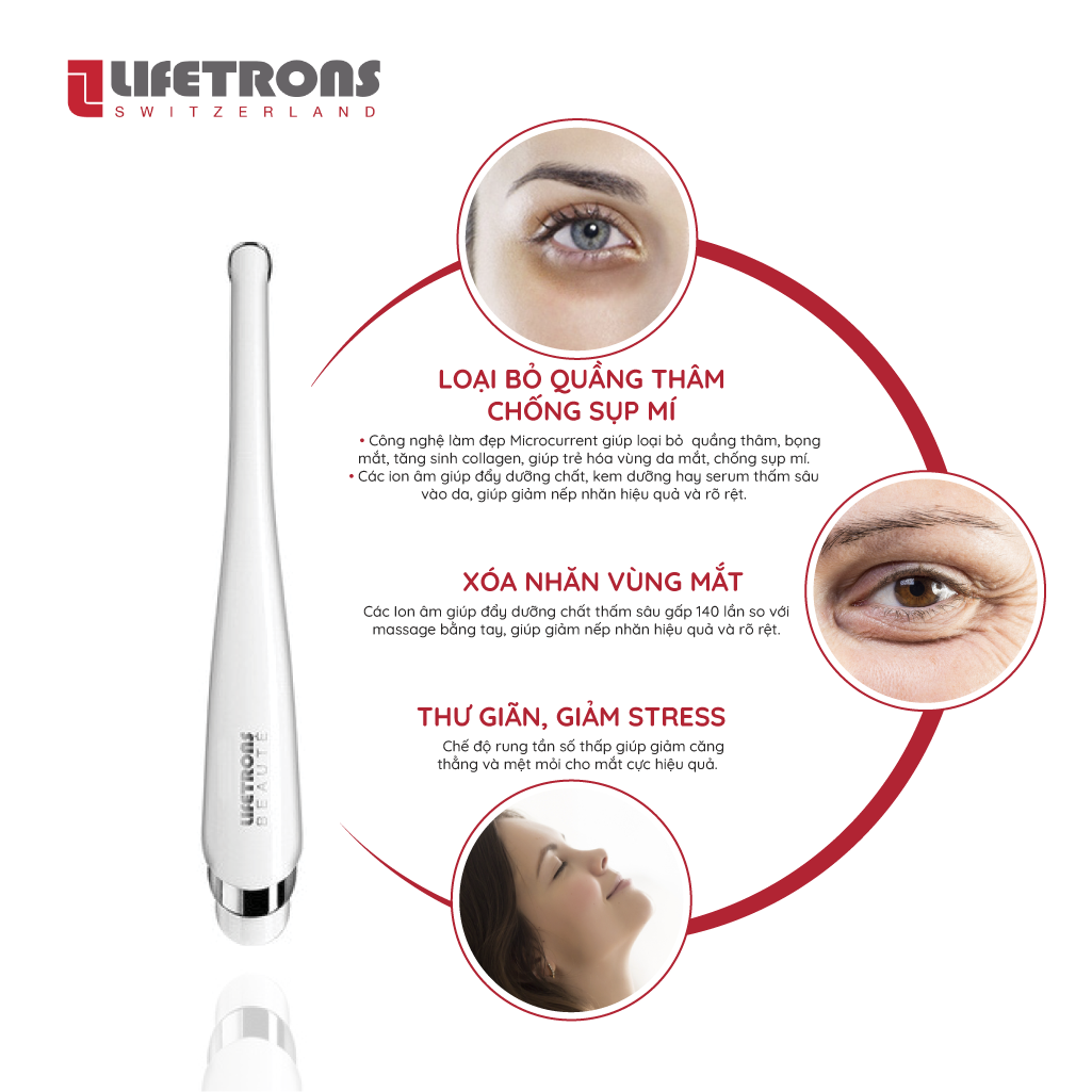 Máy massage mắt giảm nếp nhăn Lifetrons EM-700