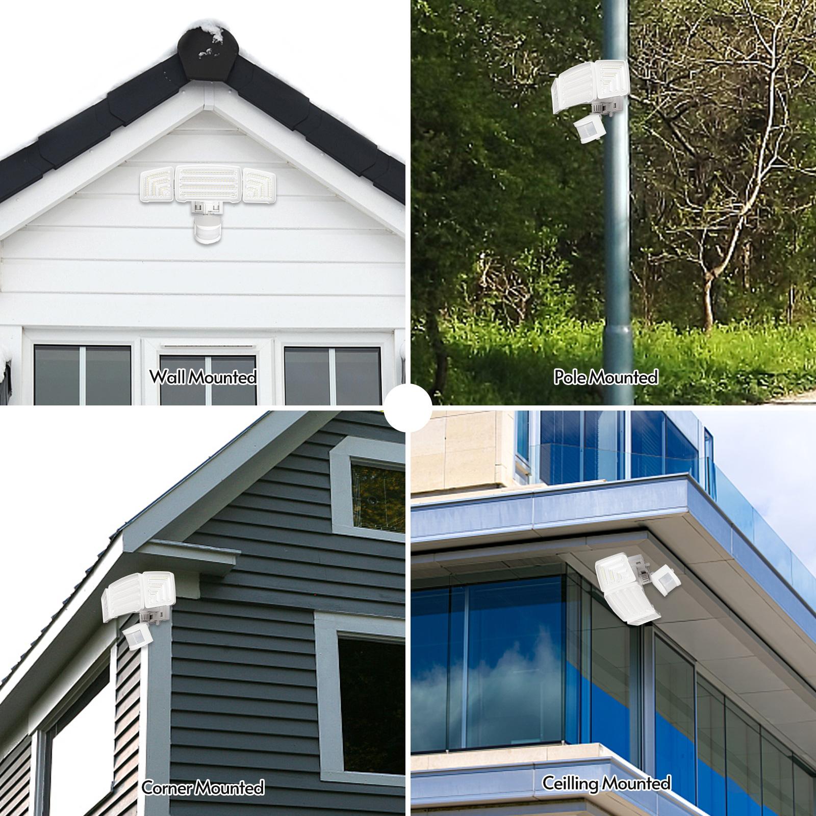 Đèn Đường Năng Lượng Mặt Trời 2000Lm Chống Thấm Nước 5000K Cảm Biến Chuyển Động