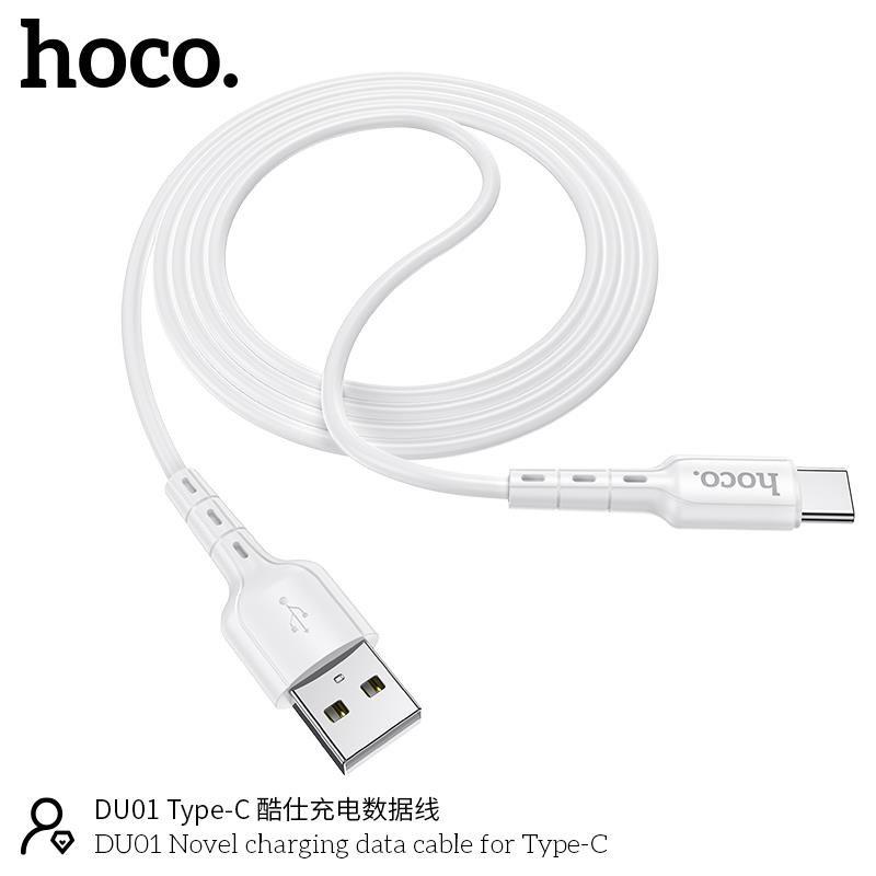 Cáp Sạc Nhanh Type-C 3A Cho Samsung, Xiaomi, Huawei, Oppo, Realme,... Hoco DU01 Dây Sạc 15W, Giá Rẻ - Hàng CHÍNH HÃNG