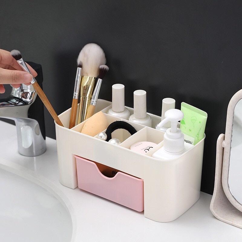 Hộp để đồ trang điểm mỹ phẩm có ngăn kéo 1 tầng