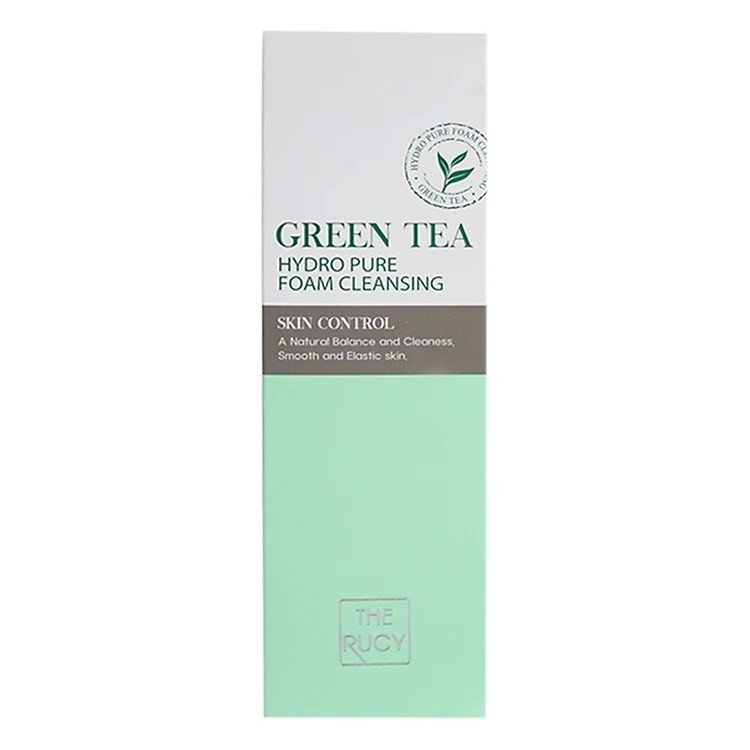 Sữa rửa mặt trà xanh cao cấp Hàn Quốc THE RUCY HYDRO PURE FOAM CLEANSING GREEN TEA 150ml