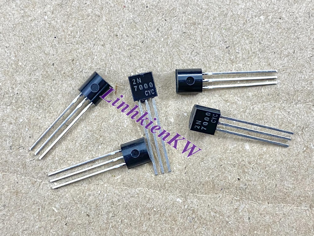 2N 7000 Mosfet 60V 0.3A Mới, Chính gốc 100%.