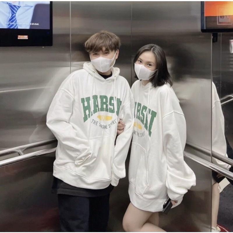 Áo khoác hoodie form rộng unisex, Áo khoác hoodie nam nữ HARSII