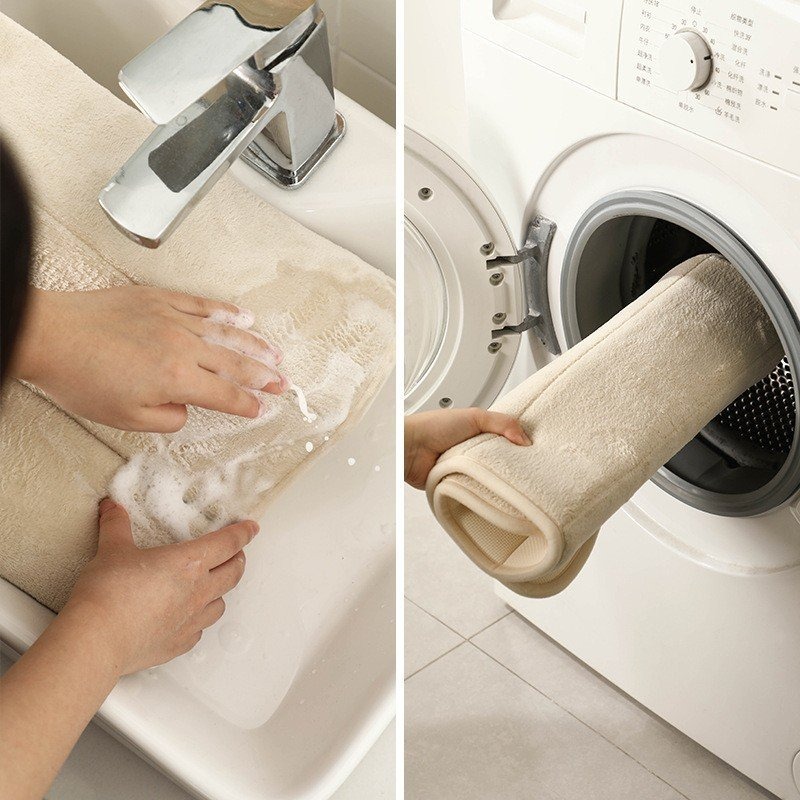 Thảm chùi chân phòng tắm lau chân Housetech hàng loại dày phòng khách nhà bếp đế chống trơn trượt siêu thấm hút nước