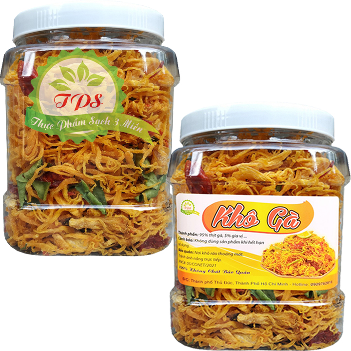 Khô gà lá chanh chất lượng Tân Lộc Phát (Hũ 500G)