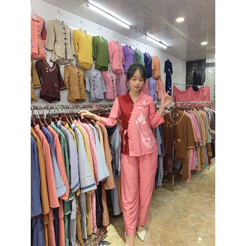#đồ bộ đi chùa#đồ phật tử#phối nơ