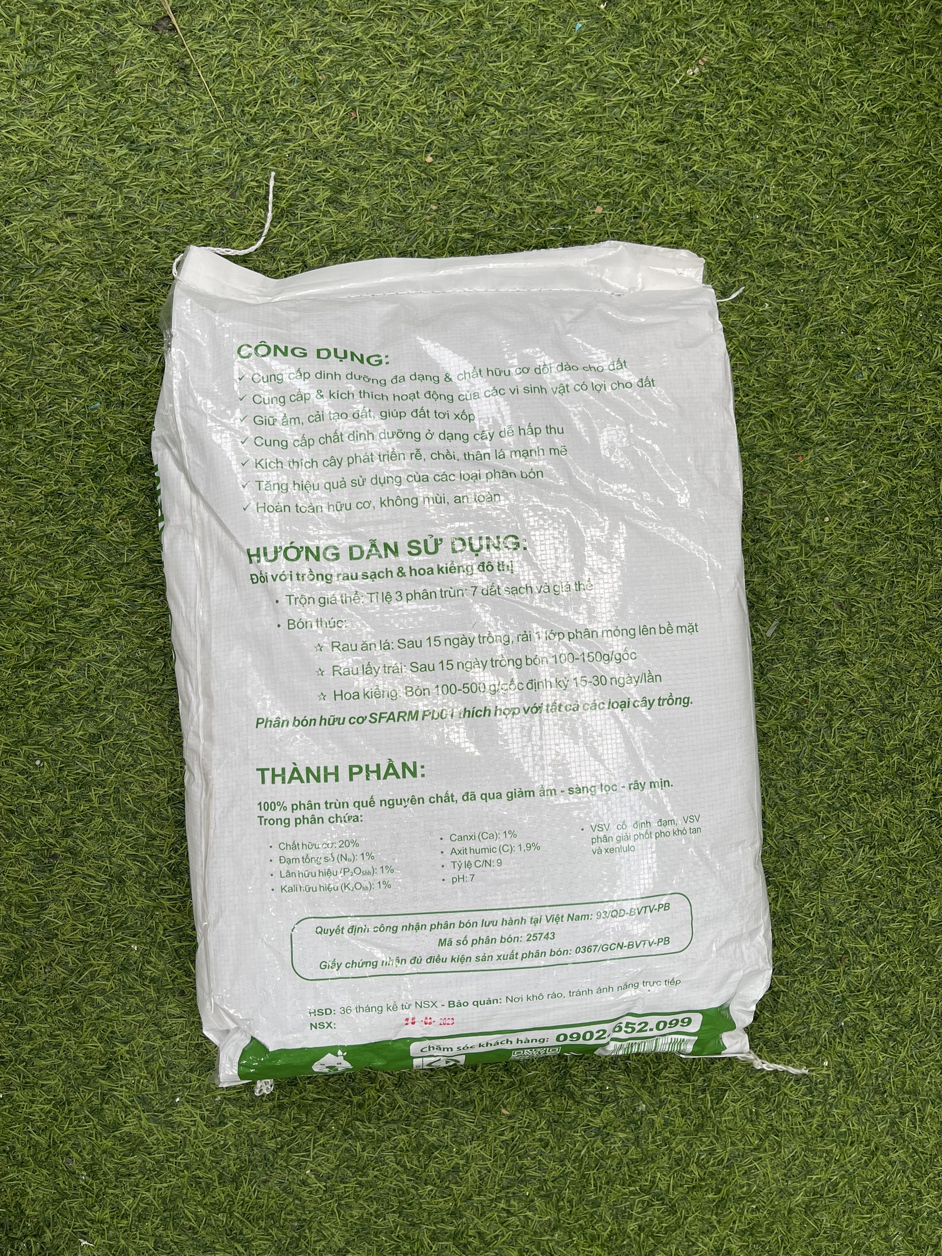 Phân trùn quế Sfarm 10kg