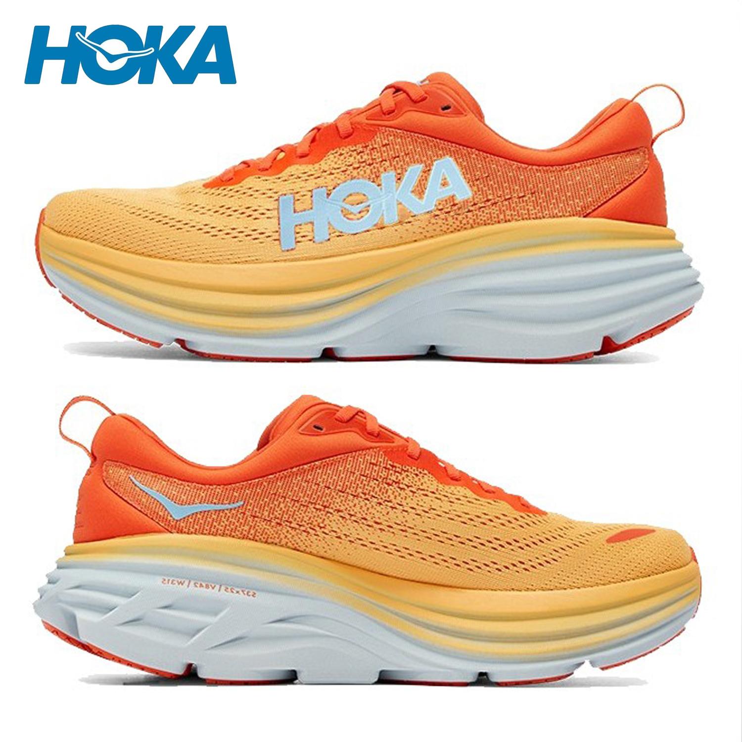 Hoka ban đầu Bondi 8 Sneakers Outdoor Rune Color: Grey blue Shoe Size: 36