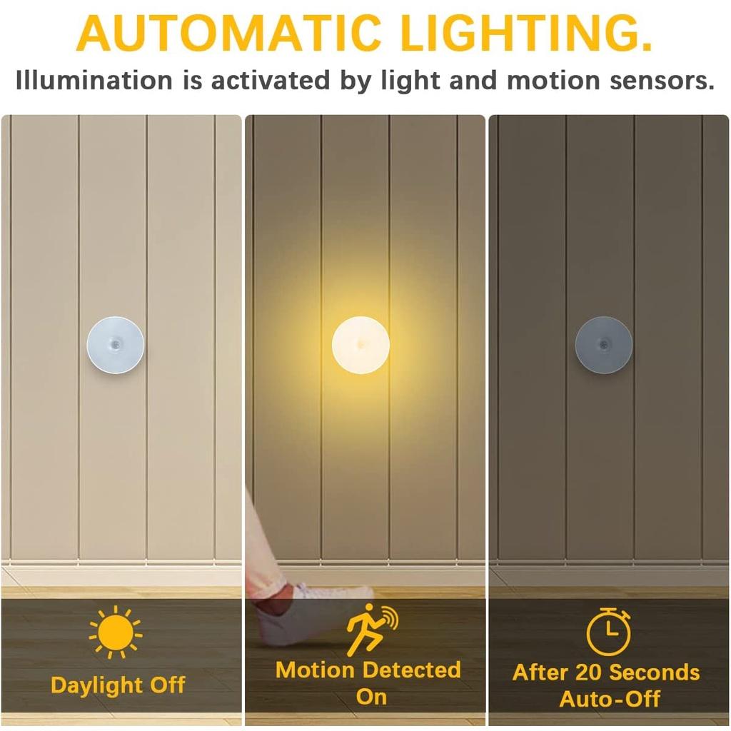 Đèn Led PIR Cảm Biến Chuyển Động PIR Cho Cầu Thang Phòng Ngủ/Cầu Thang/Phòng Bếp/Nhà Bếp/Closet/Phòng Ngủ Có Cổng Sạc USB