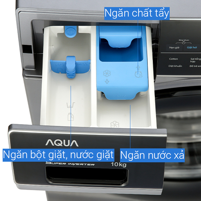 Máy giặt Aqua Inverter 10 KG AQD-A1000G S - Chỉ giao tại HCM