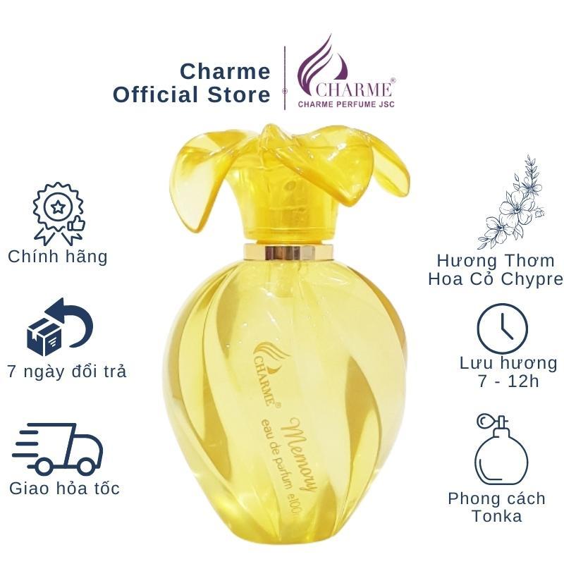 Nước hoa nữ thơm lâu, Charme Memory 100ml, mùi hương hoa hồng Bulgaria, nồng nàn kiêu kỳ, dành cho nữ giới