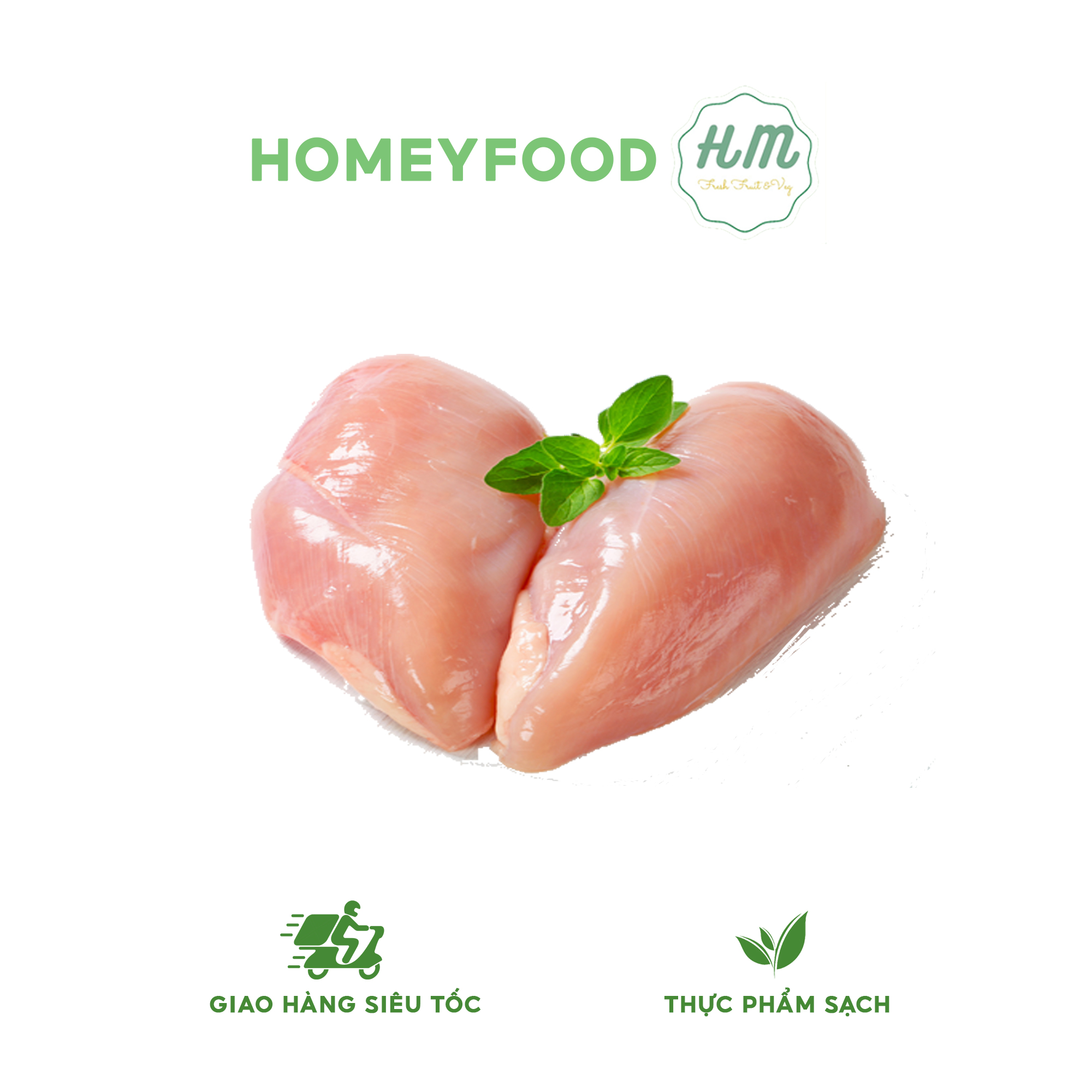 Ức Gà Fillet bỏ xương - 500gr giao hỏa tốc