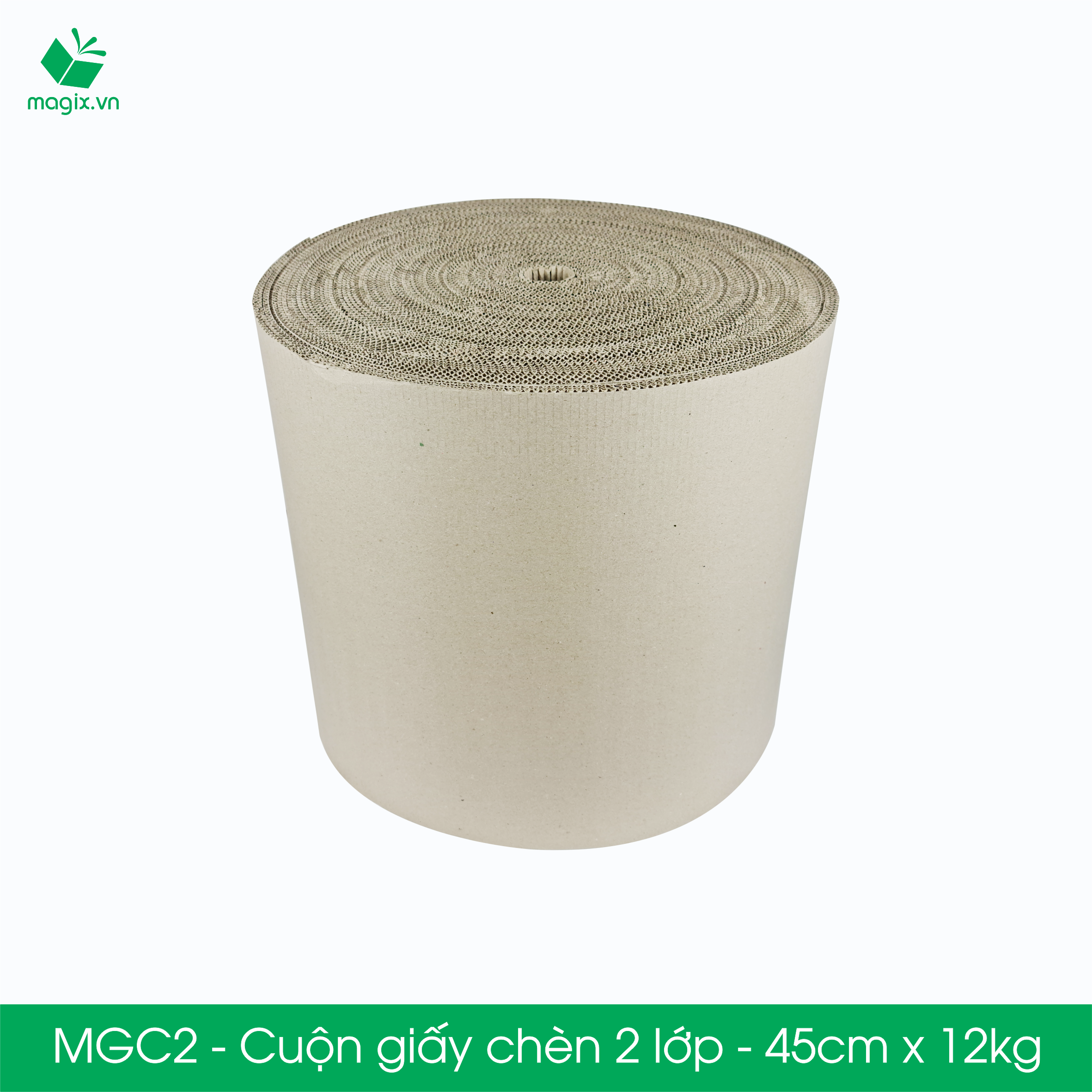 MGC2 - 45cm x 68m - Cuộn giấy chèn 2 lớp - Sóng B