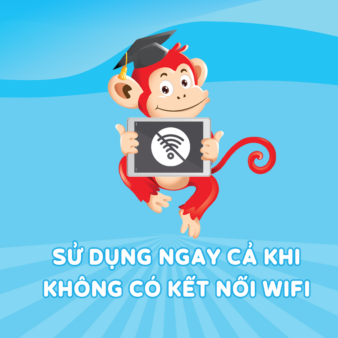 [MÃ GIẢM GIÁ LÊN ĐẾN 50K] Ứng dụng Tiếng Anh toàn diện 4 kỹ năng cho trẻ 2-10 tuổi - Gói Monkey Stories trọn đời