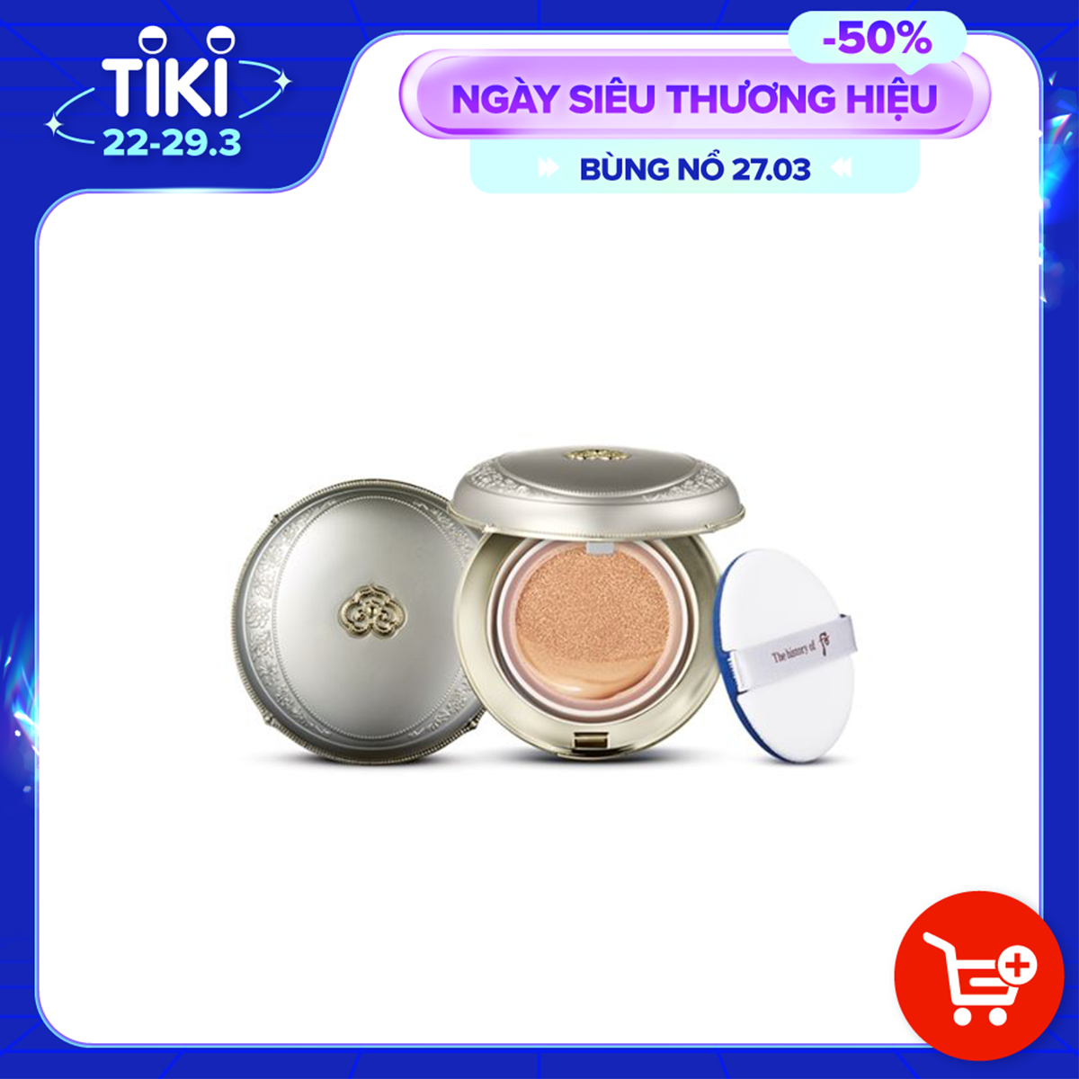 Phấn nước dưỡng trắng Whoo GJH Seol W&amp;M Glow Cushion số 21