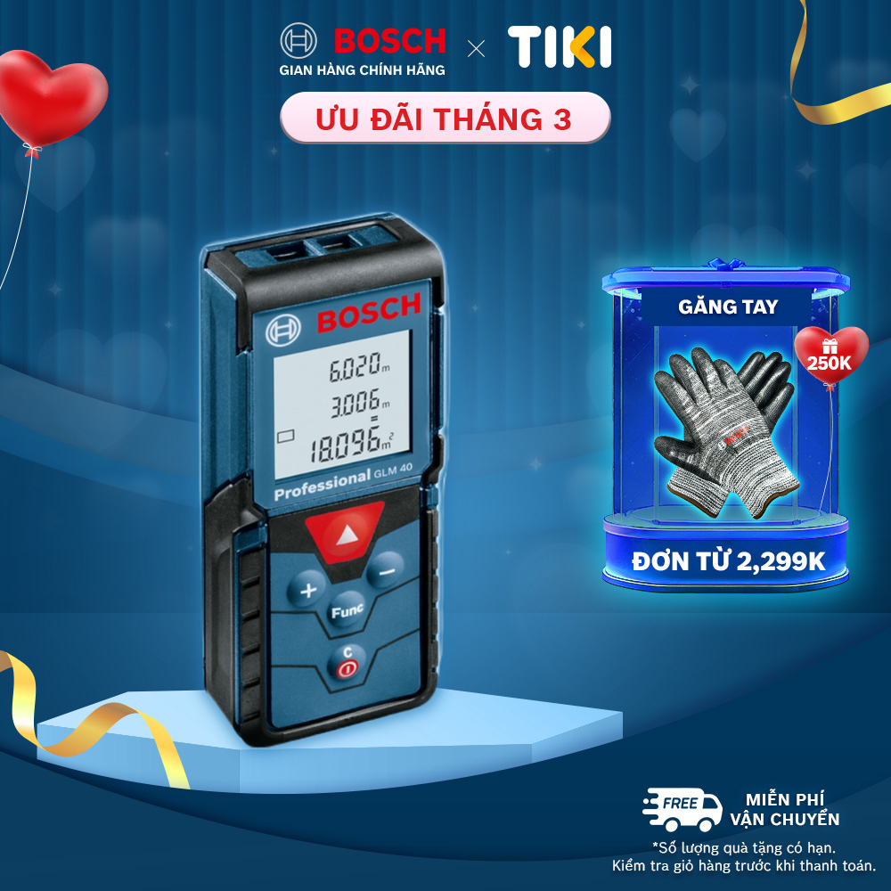 Máy Đo Khoảng Cách Laser Bosch GLM 40