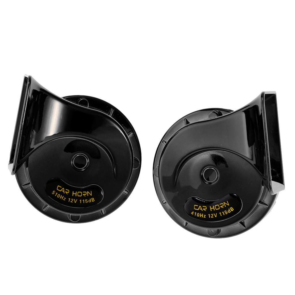 2 Pieces Basin Type Speaker Auto Car Universal Used 4A Dual-tone Snail Horn