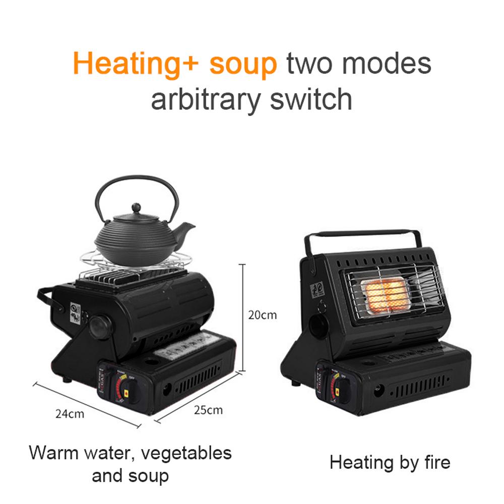 1300W Ceramic Gas Heater Gas Heater Outdoor Camping Fishing Burner