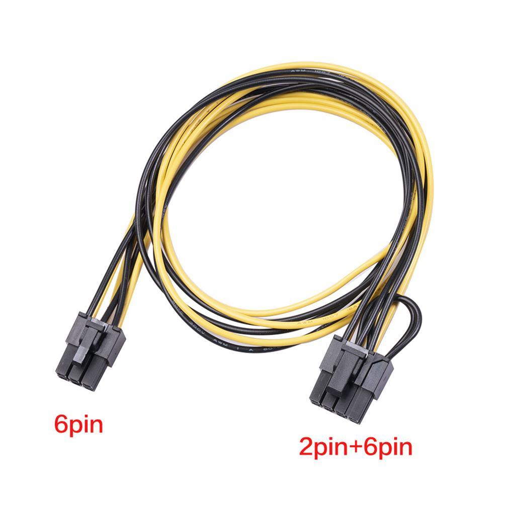 2xPower Module Breakout Board for PSU Server 6Pin to 8Pin Board+20cm Cable