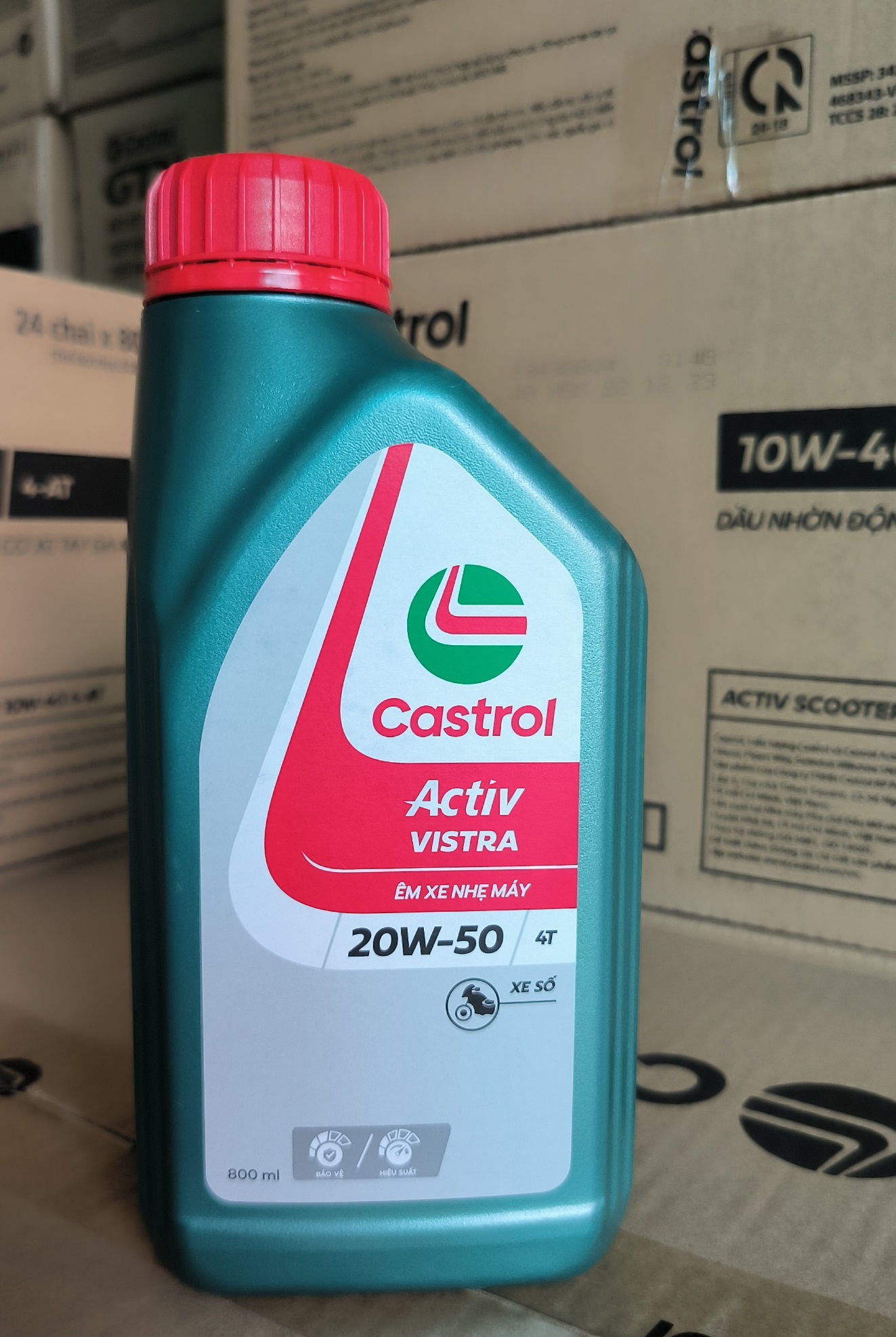 Dầu nhớt xe số Castrol Activ Vistra 20W-50 (800ML)