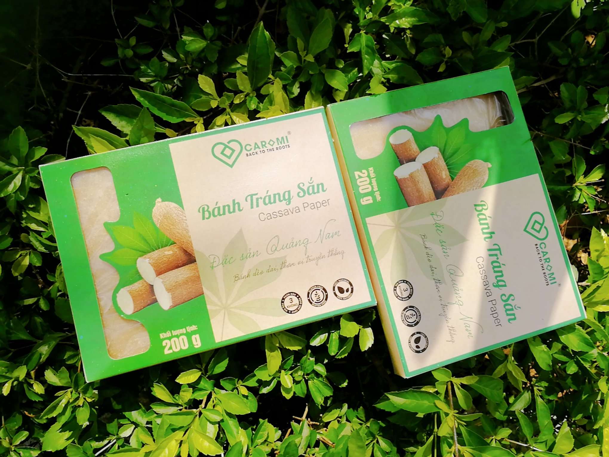2 hộp Bánh Tráng Sắn -Đặc Sản xứ Quảng, thương hiệu Caromi