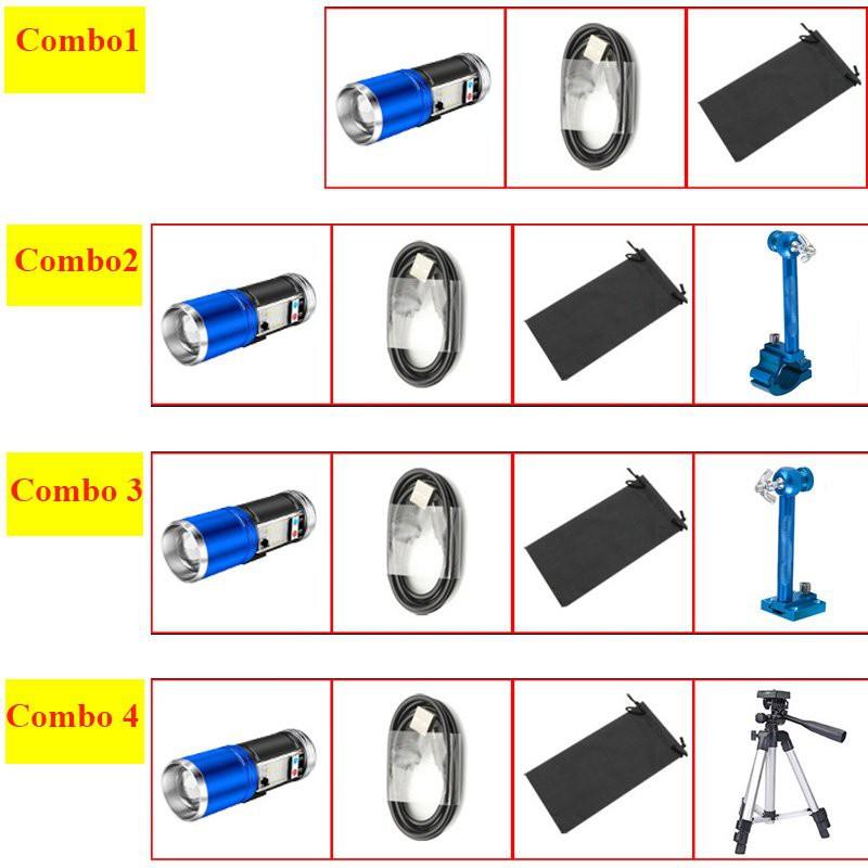 Đèn Pin Soi Phao Câu Cá 4 Màu Đa Chức Năng Tiện Dụng
