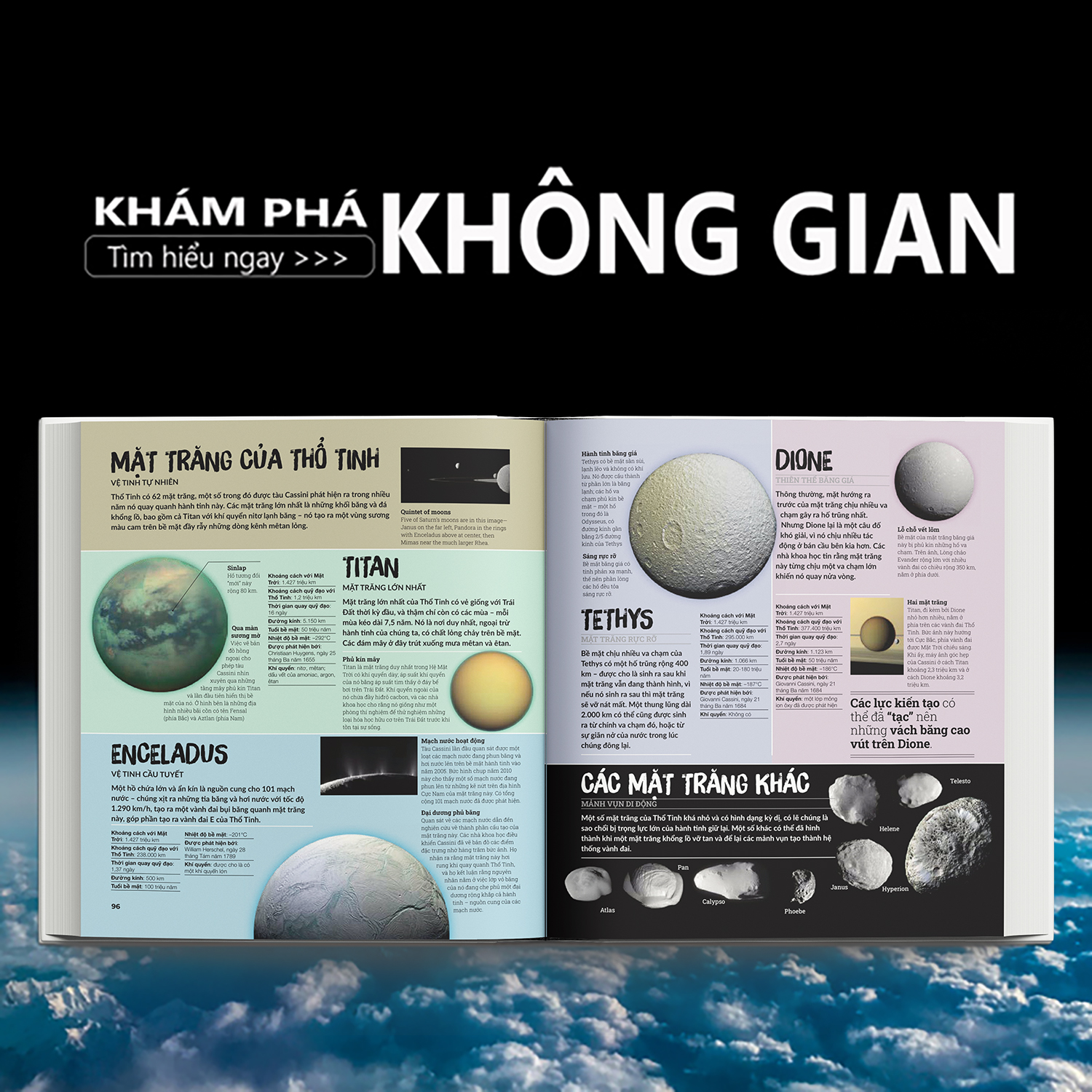 Sách Bách Khoa Toàn Thư -  Khám Phá Bí Ẩn Không Gian ( Space The Definitive Visual Catalog ) - Một Hành Trình Du Ngoạn Từ Trái Đất, Qua Hệ Mặt Trời Của Chúng Ta Và Ra Ngoài Vũ Trụ Vươn Tới Những Vì Sao - Á Châu Books