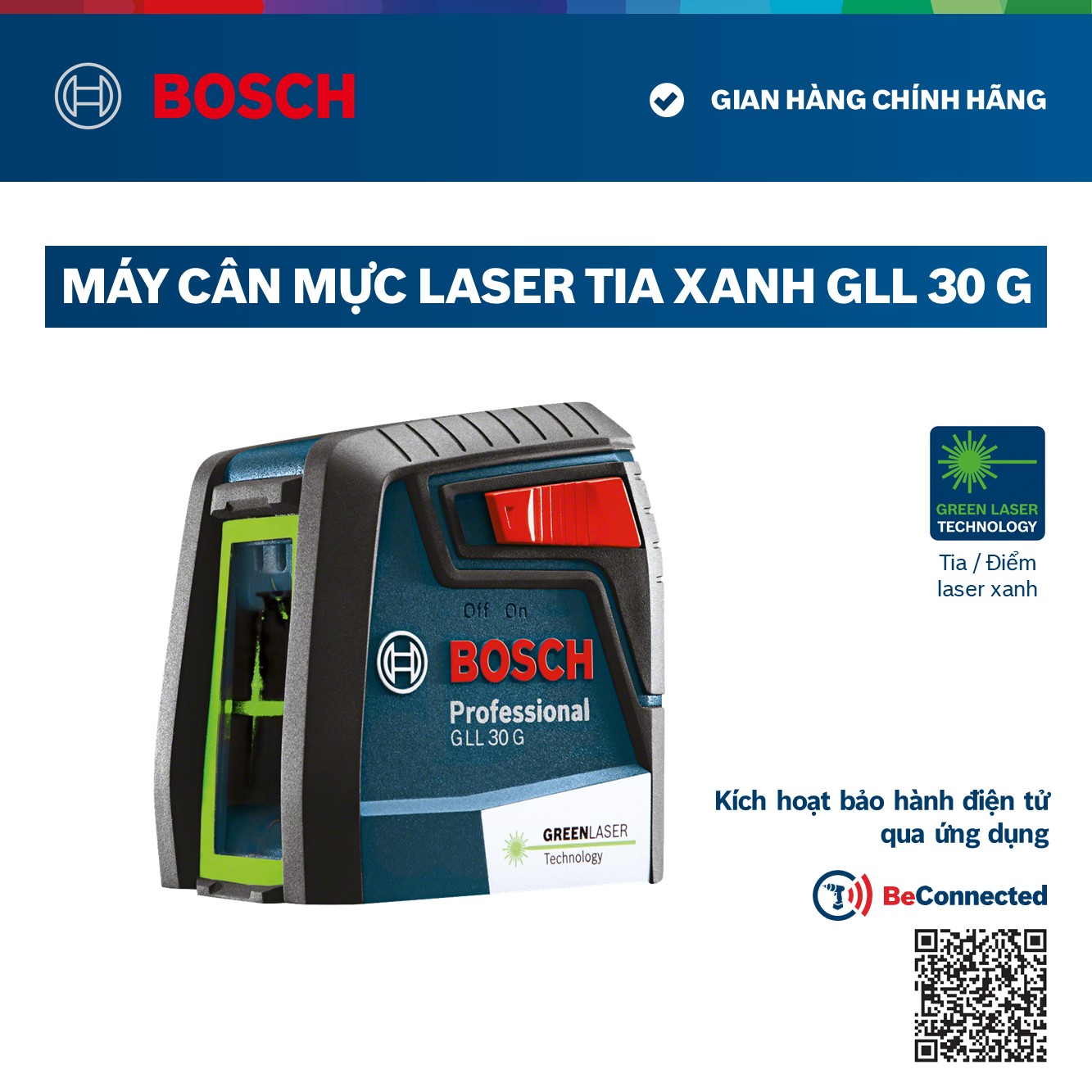 Máy cân mực laser tia xanh GLL 30 G