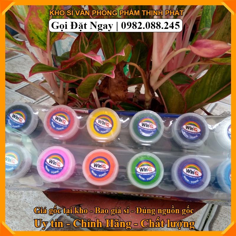 Màu nước 6-12 màu lọ to