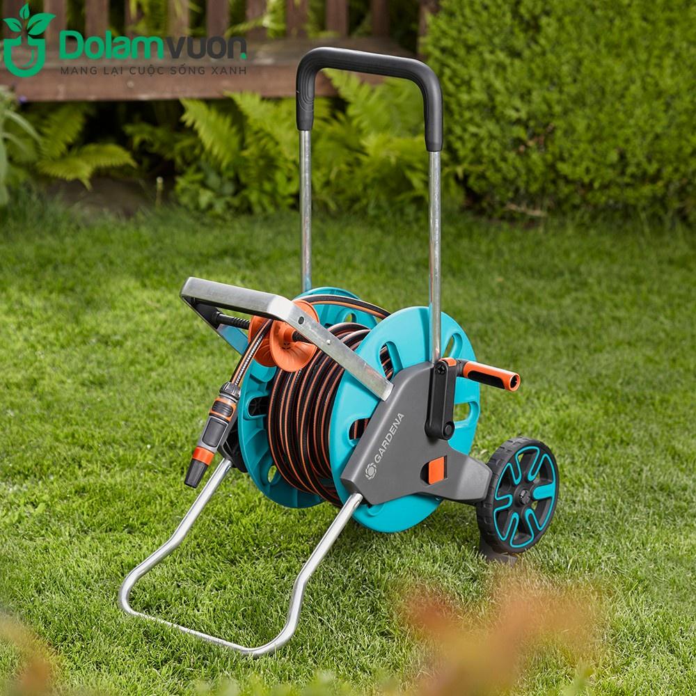 Bộ vòi tưới cây xe cuộn 20 mét Gardena 18517-20
