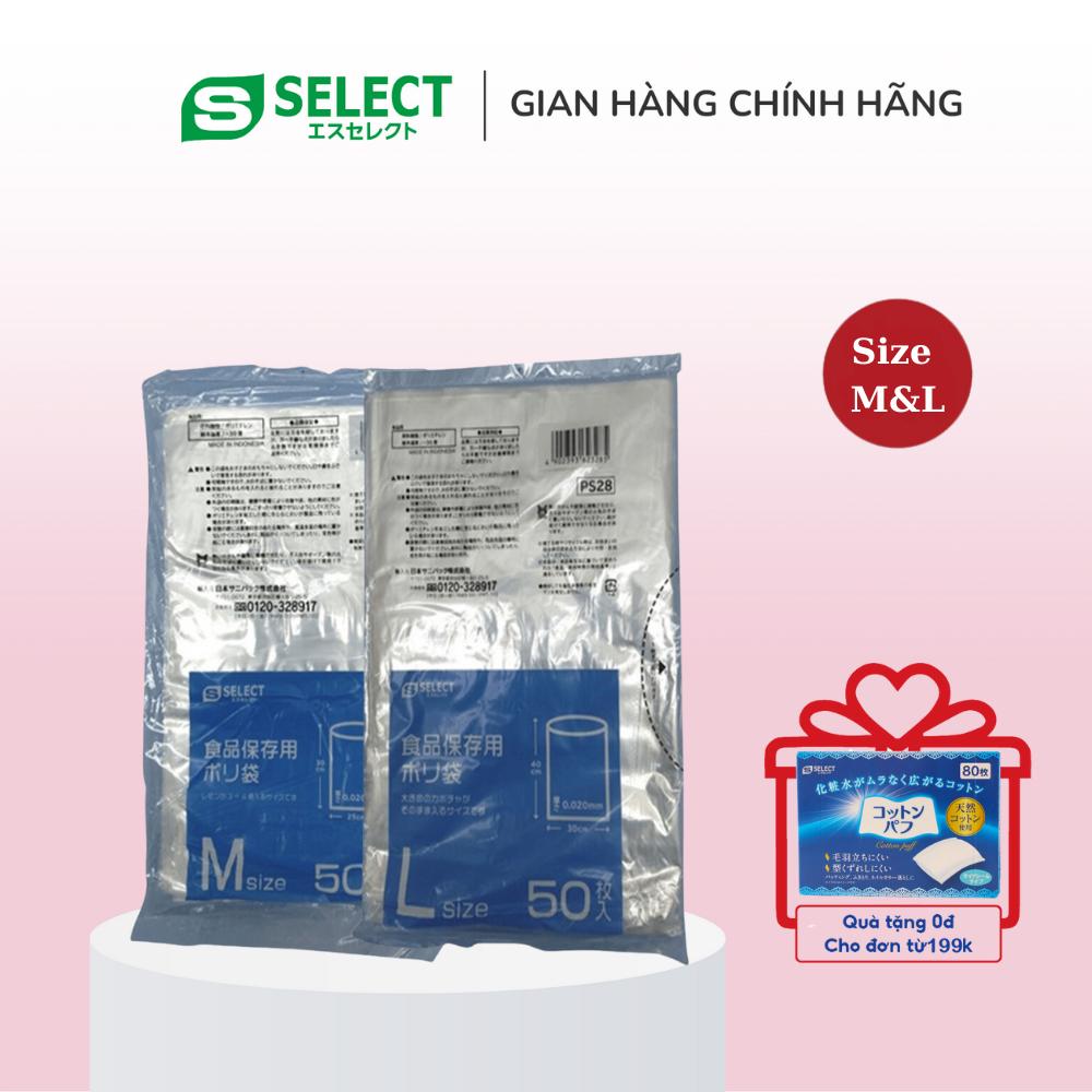 Túi Nhựa Bảo Quản Thực Phẩm S Select Nhật Bản (Túi 50 chiếc)