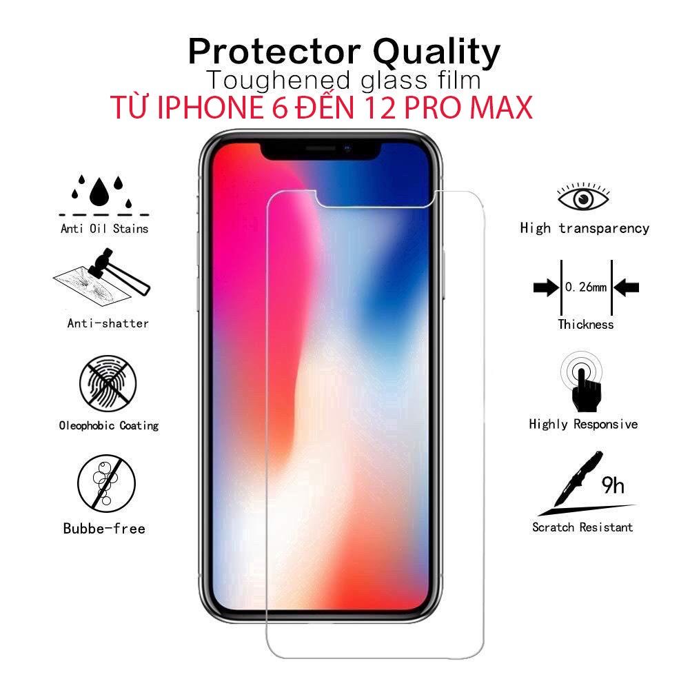 Cường lực dẻo dành cho iphone 6 đến 12 pro max Bảo vệ màng hình chống va đập chống trầy xước tiệt đố