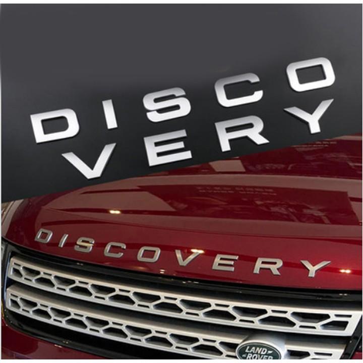 Chữ DISCOVERY 3D nổi dán trang trí xe Ô tô
