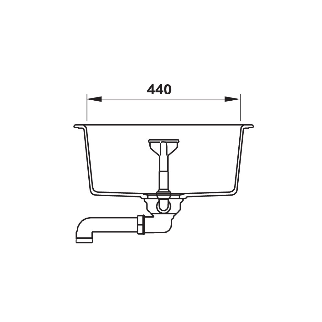 CHẬU ĐÁ HAFELE HS20-GKD1S60 MÀU ĐEN/570.30.130 - HÀNG CHÍNH HÃNG