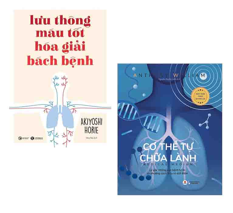 Combo 2 cuốn sách hấp dẫn giải đáp về bệnh tật: Lưu Thông Máu Tốt Hóa Giải Bách Bệnh + Cơ Thể Tự Chữa Lành: Lý Giải Những Căn Bệnh Bí Ẩn và Phương Cách Điều Trị Dứt Điểm