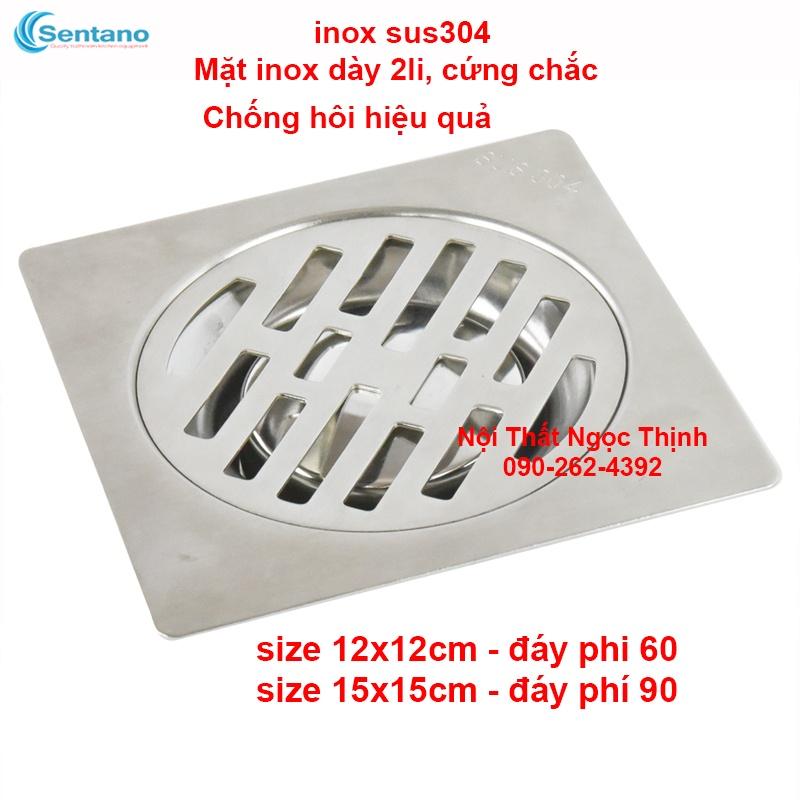 Phễu thoát sàn  LR-02 inox sus304 mờ chống hôi hiệu quả chặn rác và thoát nước nhanh