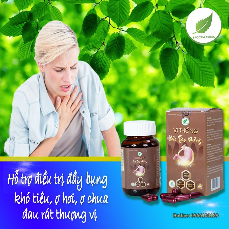 Vị thống Bảo Tâm Đường, viên uống đông y hỗ cải thiện các triệu chứng đau dạ dày, cải thiện tình trạng viêm loét dạ dày, tá tràng