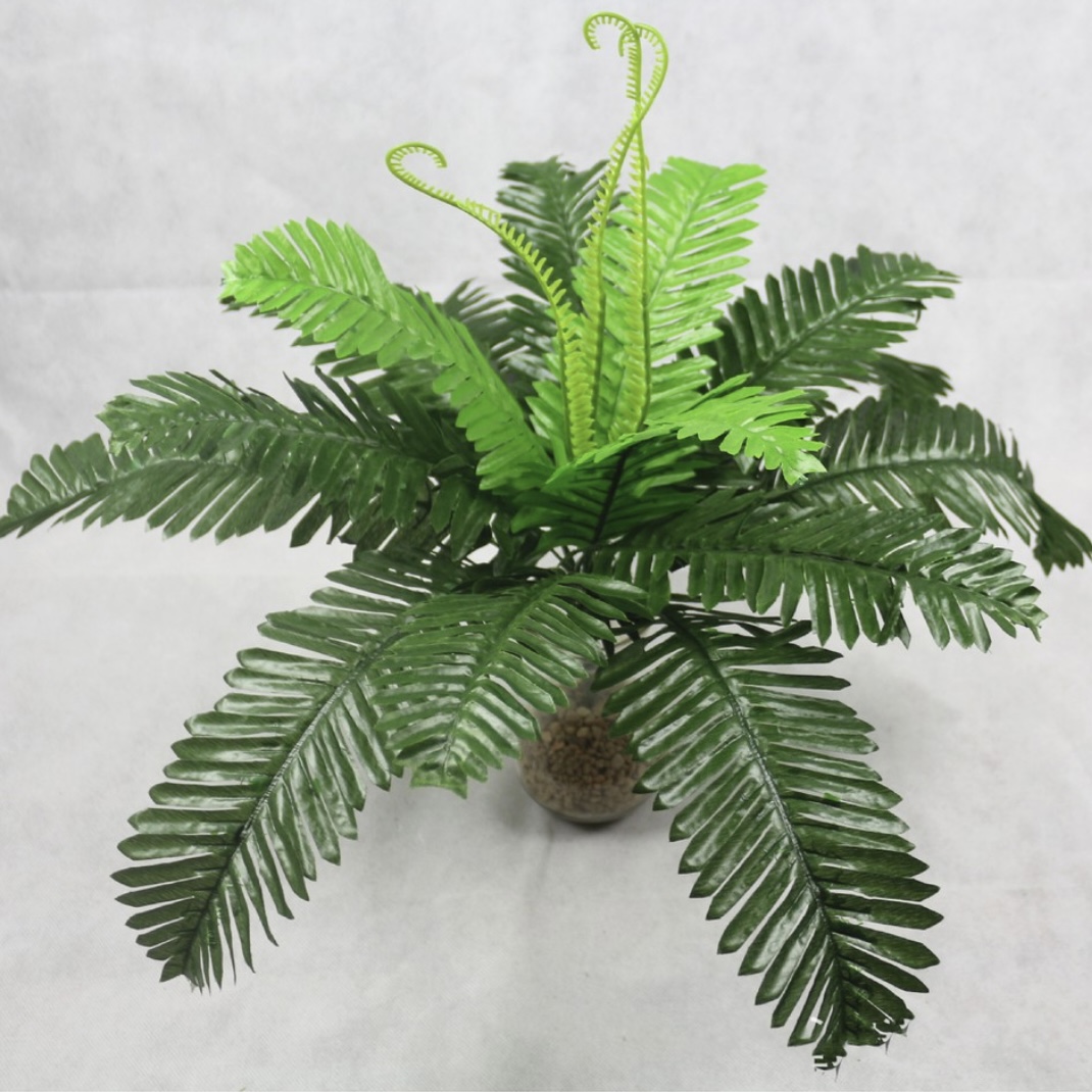Cây dương xỉ giả giống thật 99% – Đường kính 45 cm – Cây vạn tuế  giả, hoa lụa decor trang trí rẻ, bền, đẹp