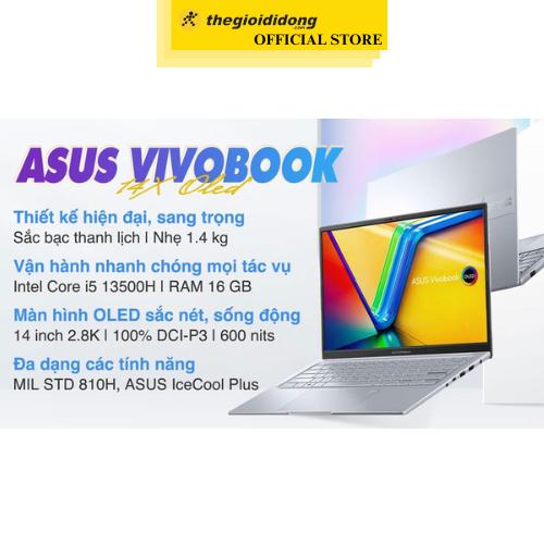 Laptop Asus Vivobook 14X OLED K3405VC i5 13500H/16GB/512GB/4GB RTX3050/Win11 (KM006W) - Hàng Chính Hãng