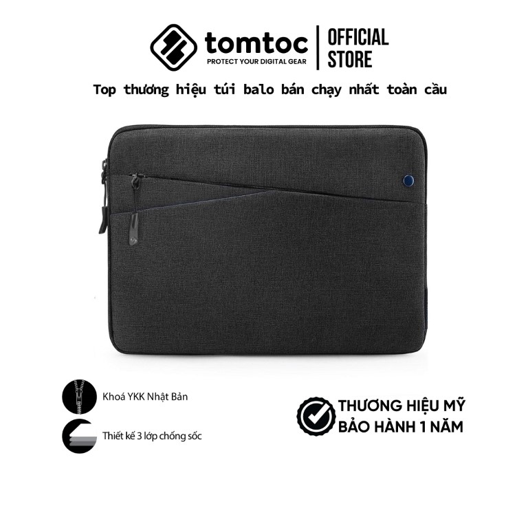 Túi cầm tay tomtoc (usa) style tablet/ipad 10.5-11inch A18-A01- Hàng Chính Hãng