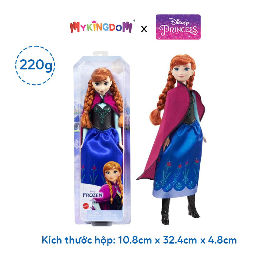 Đồ Chơi Disney Frozen - Công Chúa Anna 1 DISNEY PRINCESS MATTEL HLW49/HLW46