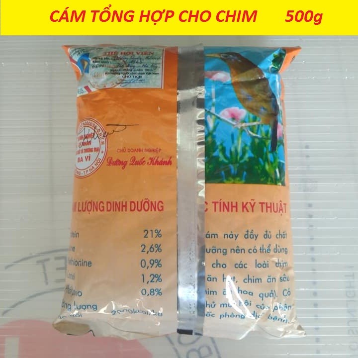 Combo 6 gói Thức ăn cho chim (Cám trứng BAVI) mỗi gói 500gr