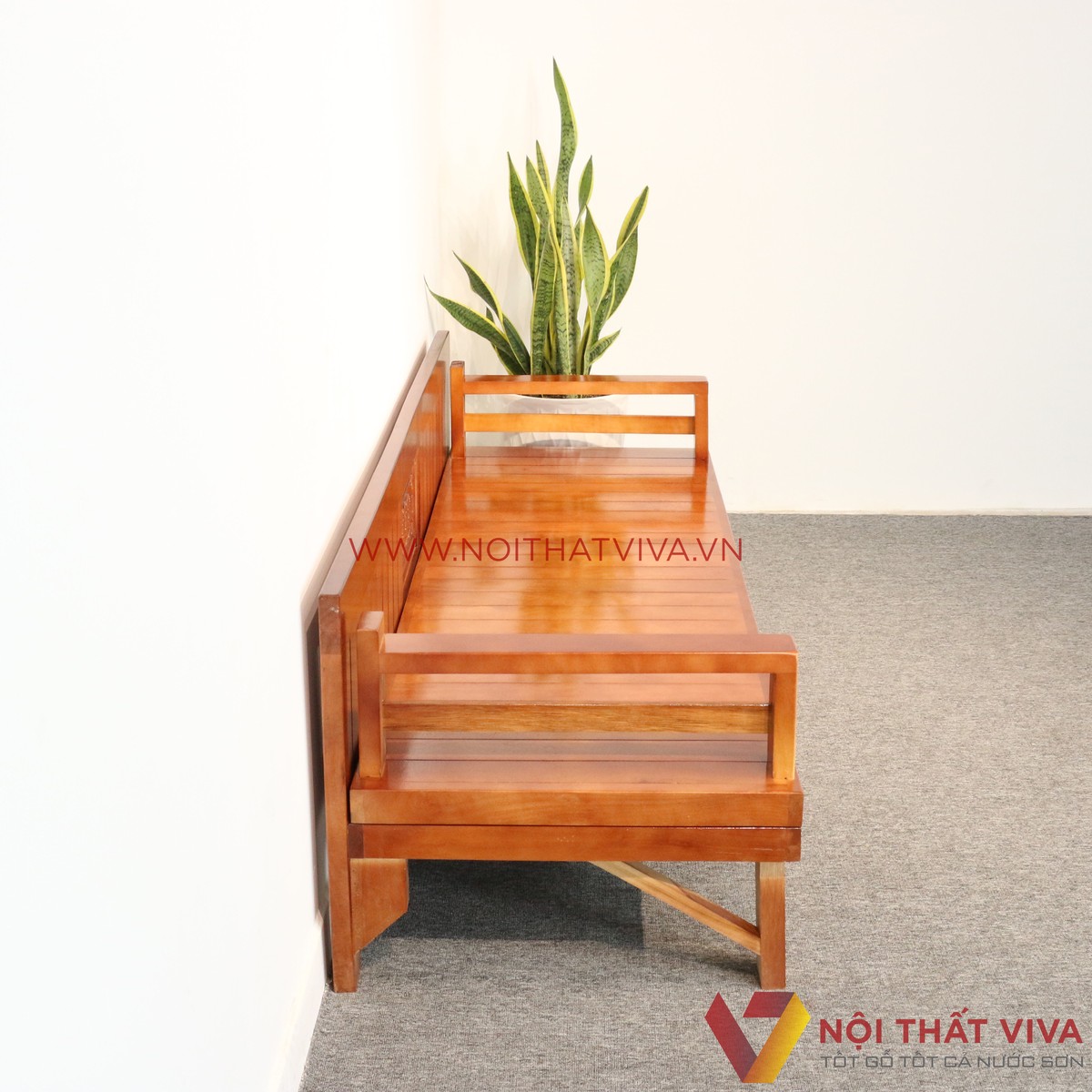 Ghế Gấp Trường Kỷ Gỗ Xoan Mở Ra Thành Giường 1m9x1m4 Bền Đẹp -  190cm x 70cm x 58cm (dài x rộng x cao) / Mở ra: 190x 140 x 58 (dài x rộng x cao)